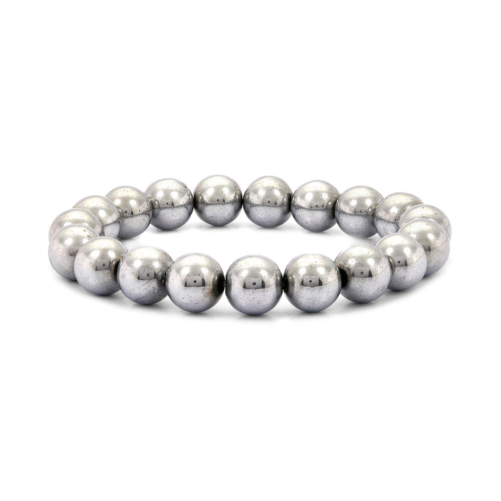 Silver Hematite (Smooth) Bracelet