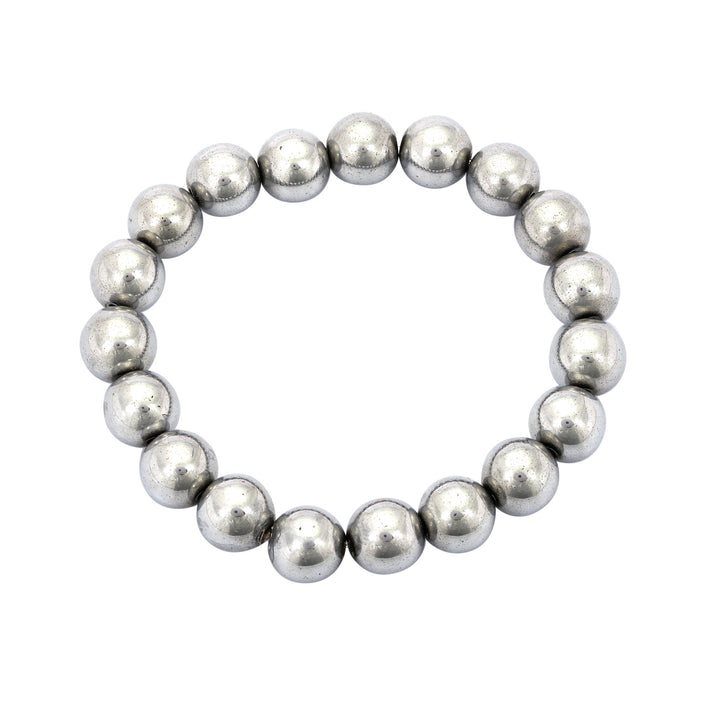 Silver Hematite Smooth Bracelet for Fashion and Protection