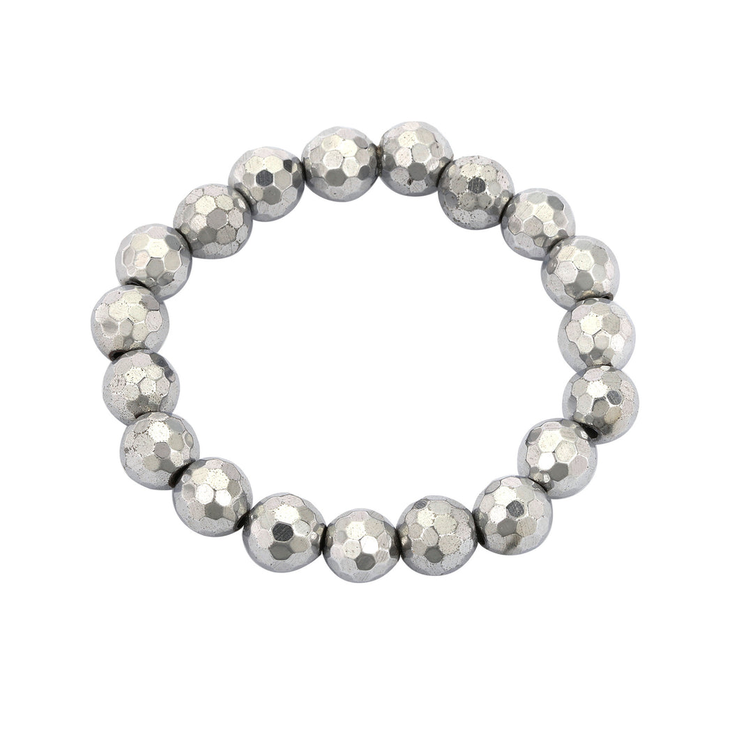 Silver Hematite (Cut) Bracelet