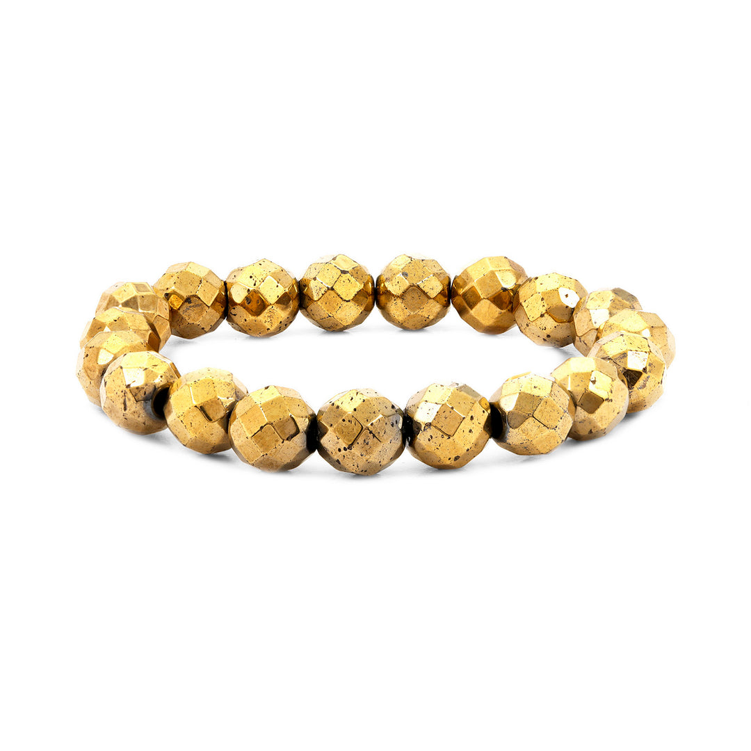 Golden Hematite Faceted Bracelet for Healing