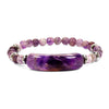 Designer Bracelet in Amethyst and Hematite