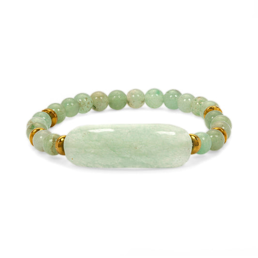 Signature Bracelet in Green Aventurine and Hematite