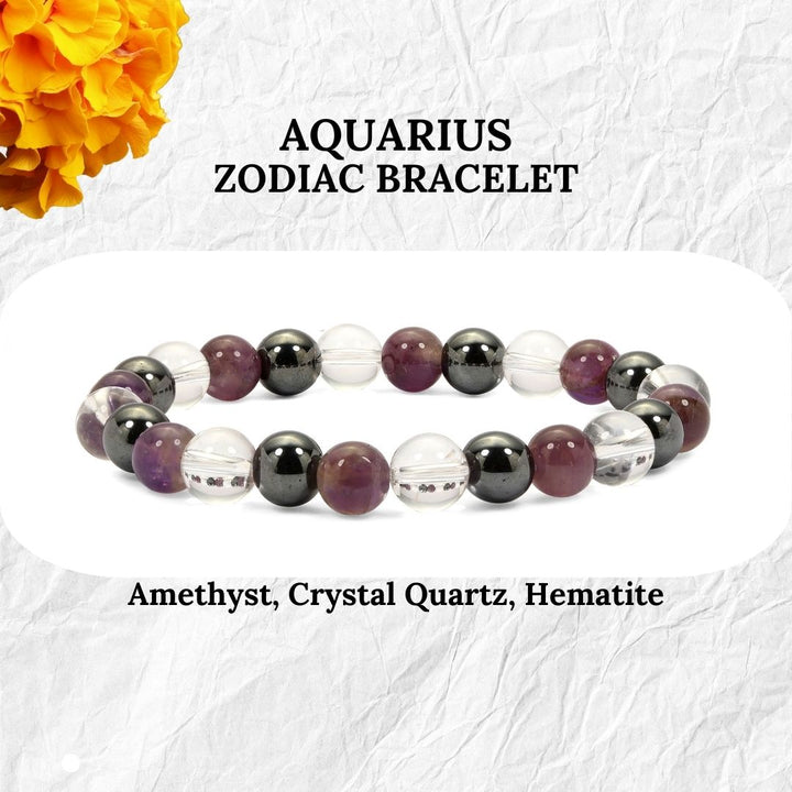 Aquarius Zodiac Bracelet