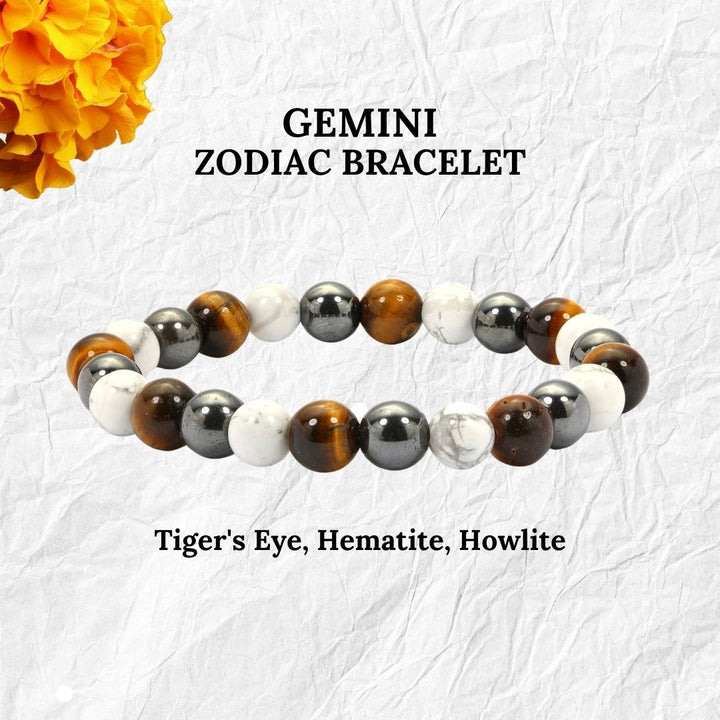 Gemini Zodiac Sign Bracelet