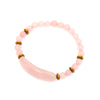 Designer Bracelet in Rose Quartz and Hematite