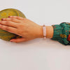 Designer Bracelet in Rose Quartz and Hematite