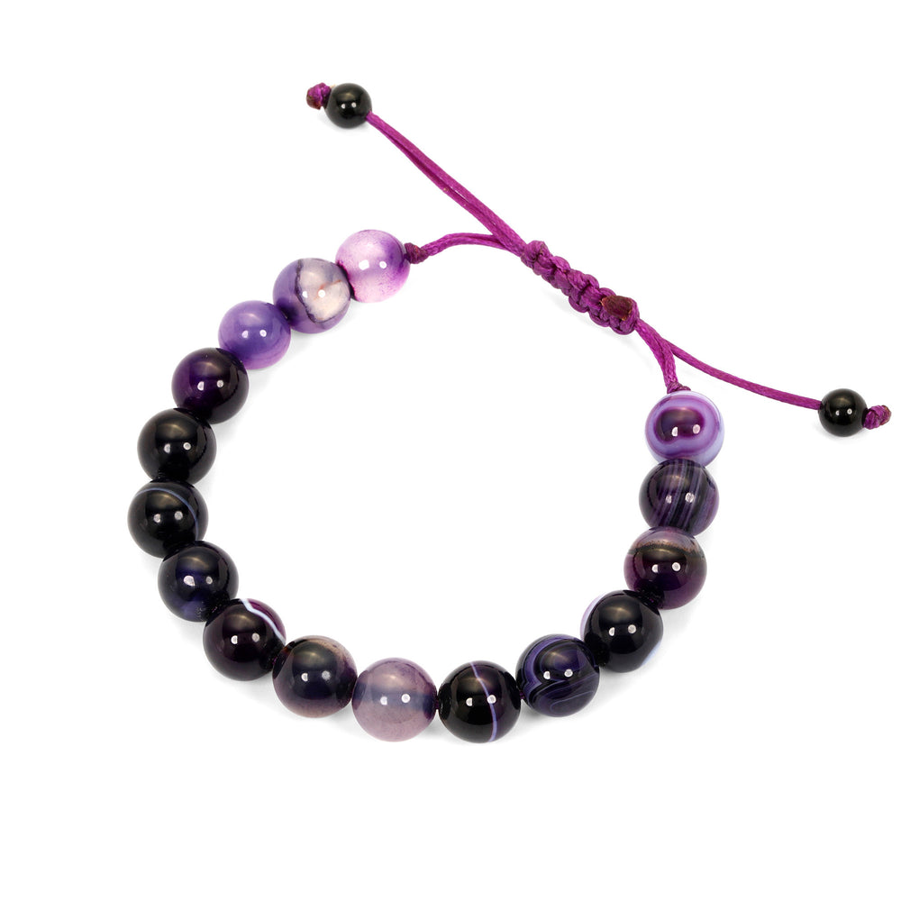 Amethyst Thread Bracelet 10mm