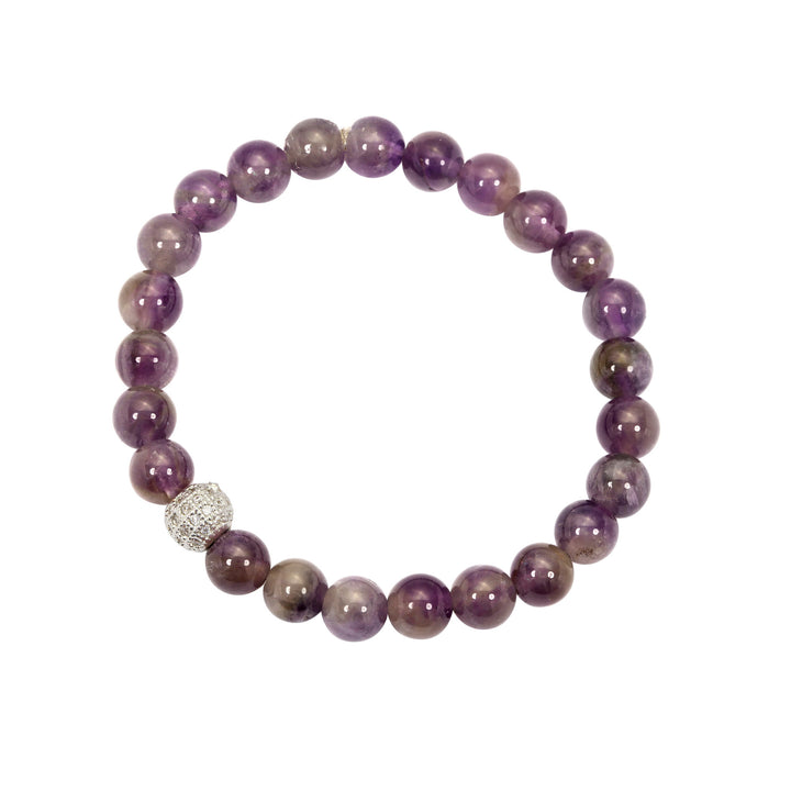 Amethyst Bracelet with Ball