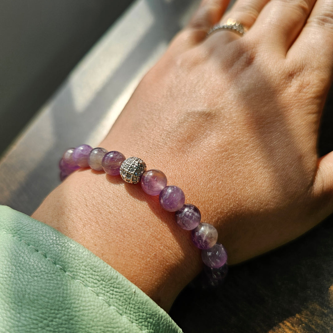 Amethyst Bracelet with Ball