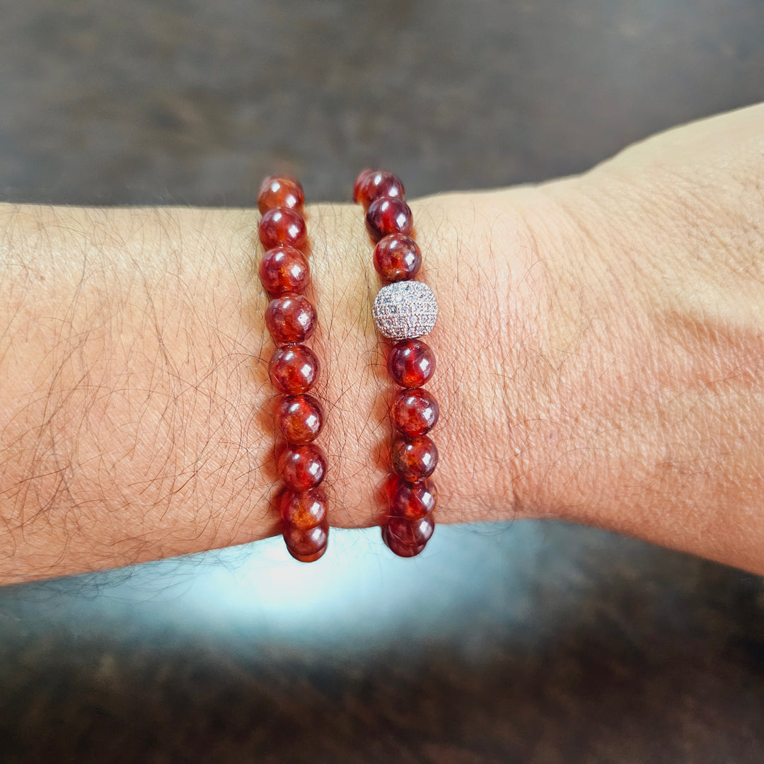 Gomed (Hessonite) Bracelet