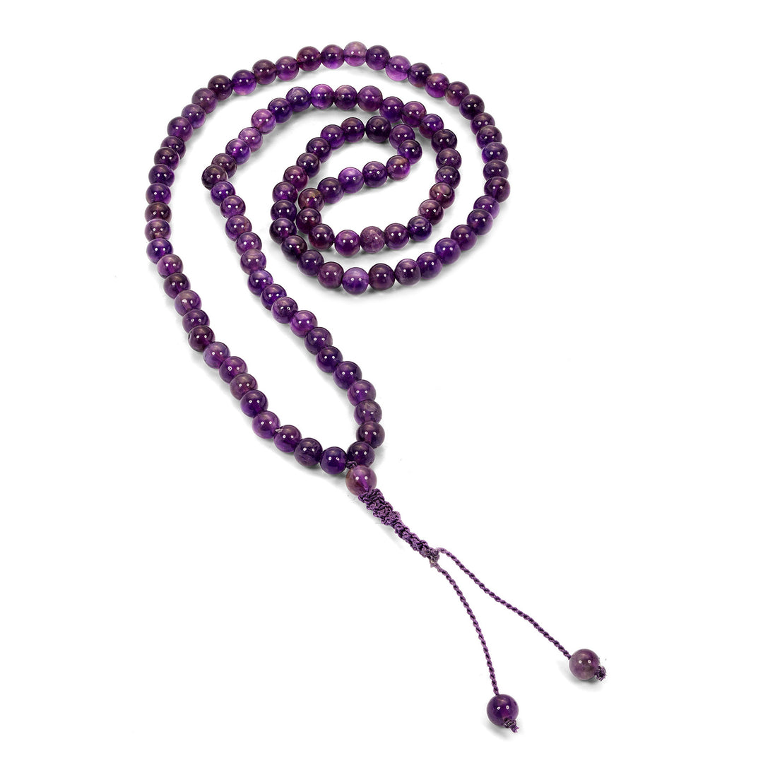 108 Beads Amethyst Japa Mala