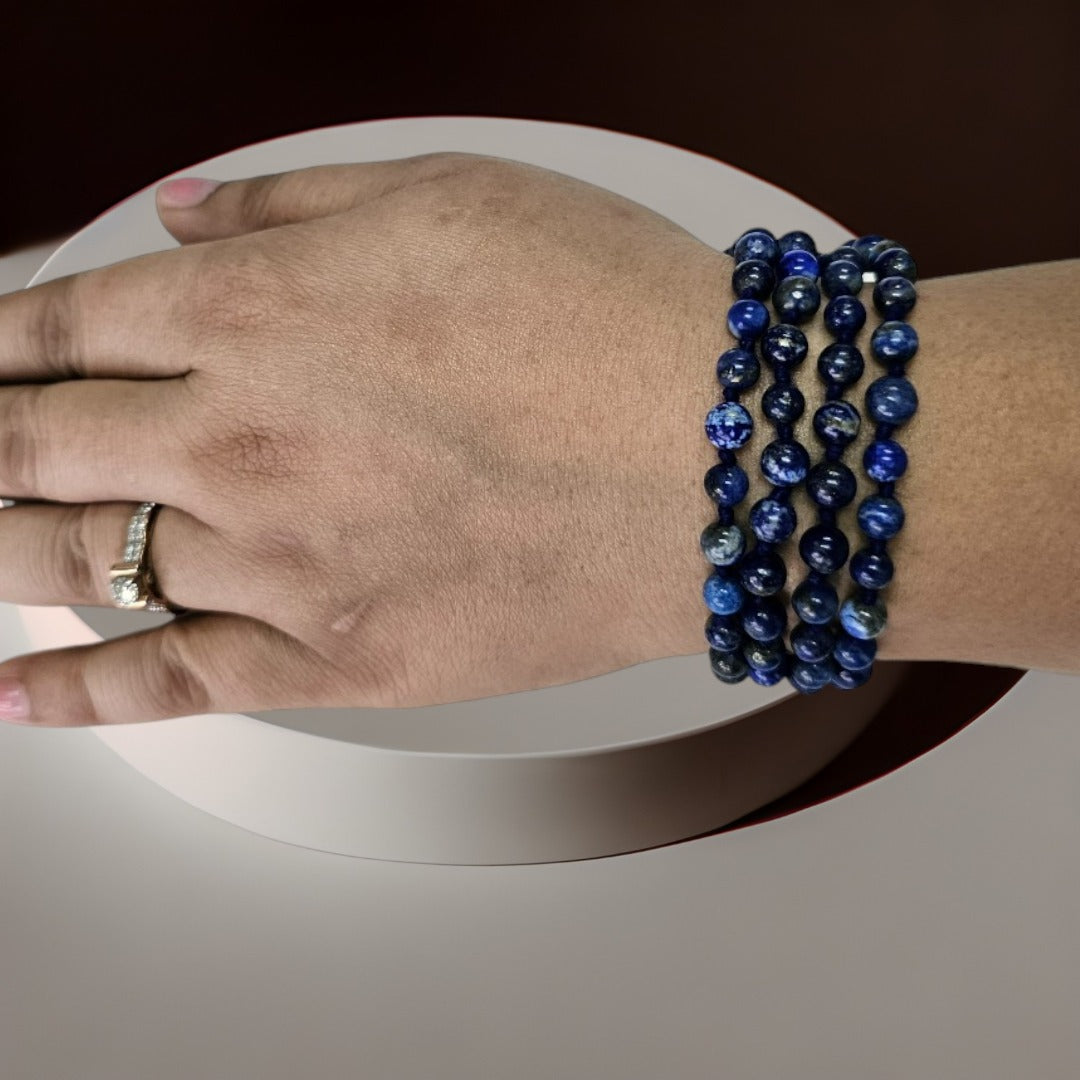 108 Beads Lapis Lazuli Japa Mala