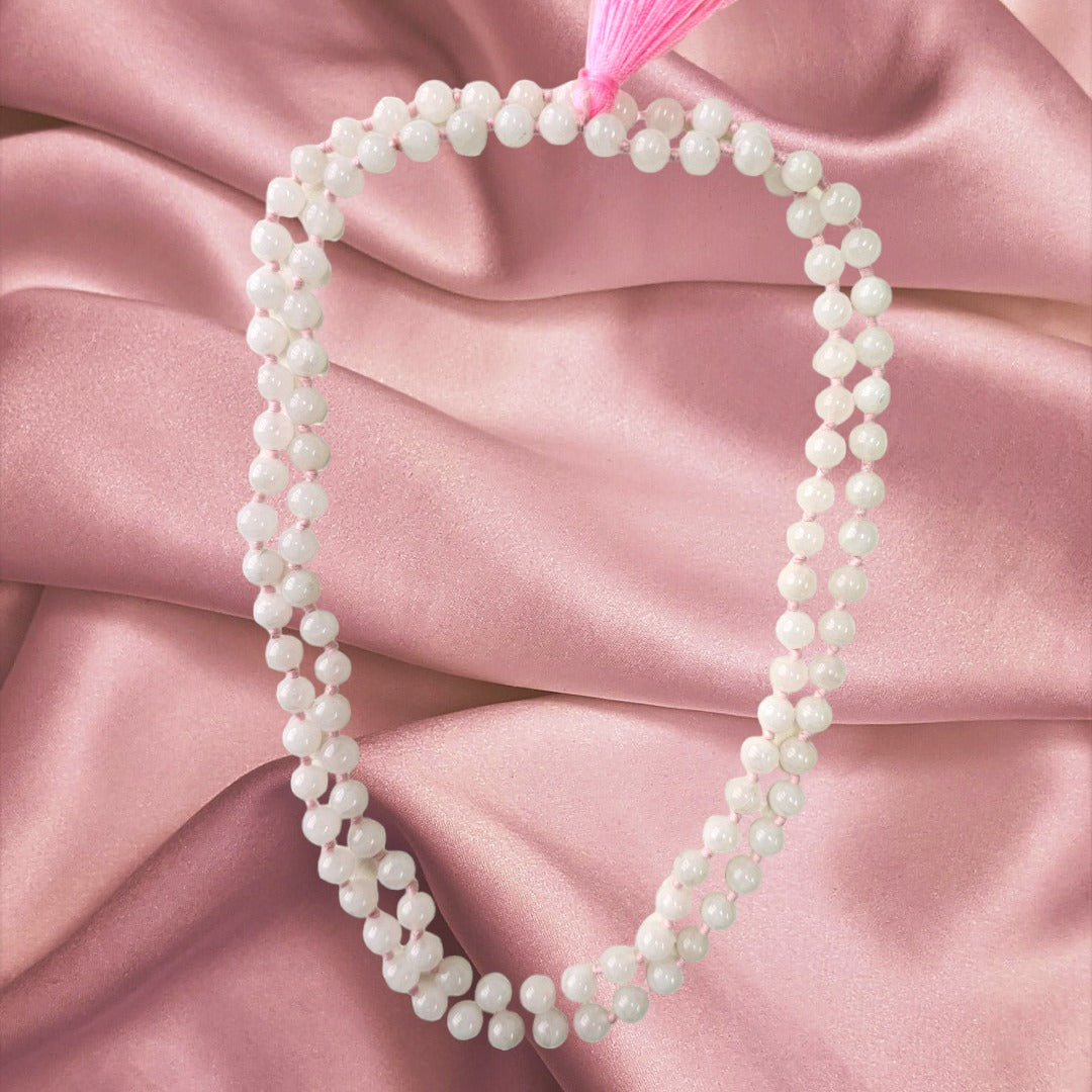 108 Beads Rose Quartz Japa Mala