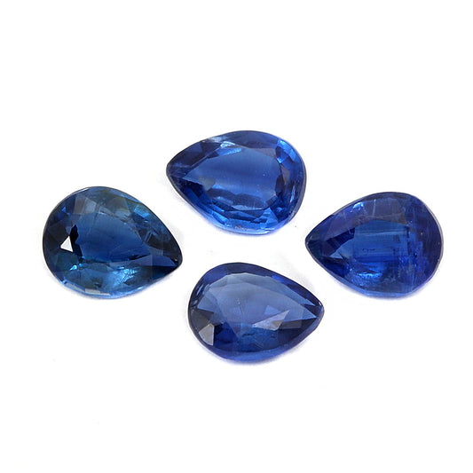 4Pc Lot Blue Kyanite 5x4mm 1.40 Carats