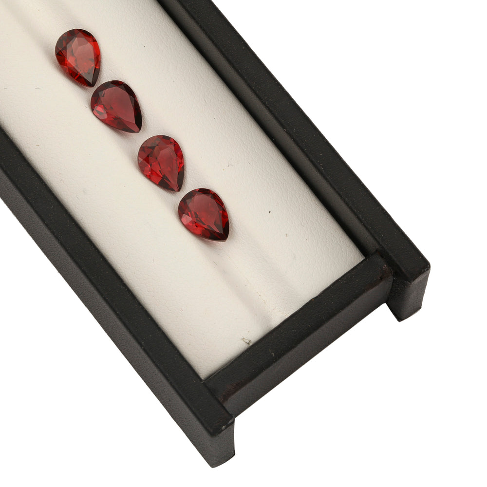 2Pc Lot Rhodolite Garnet 9x7mm 3.40 Carats