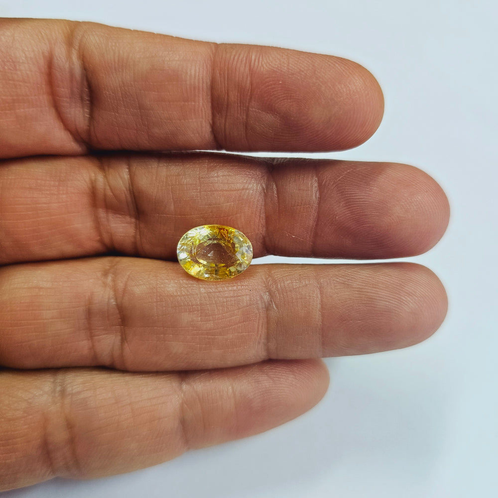 Certified Yellow Topaz 7.22 Cts (7.94 Ratti) CHZI29