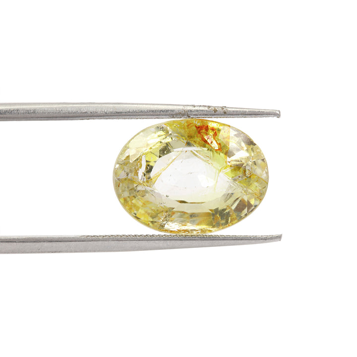 Certified Yellow Topaz 7.20 Cts (7.92 Ratti)