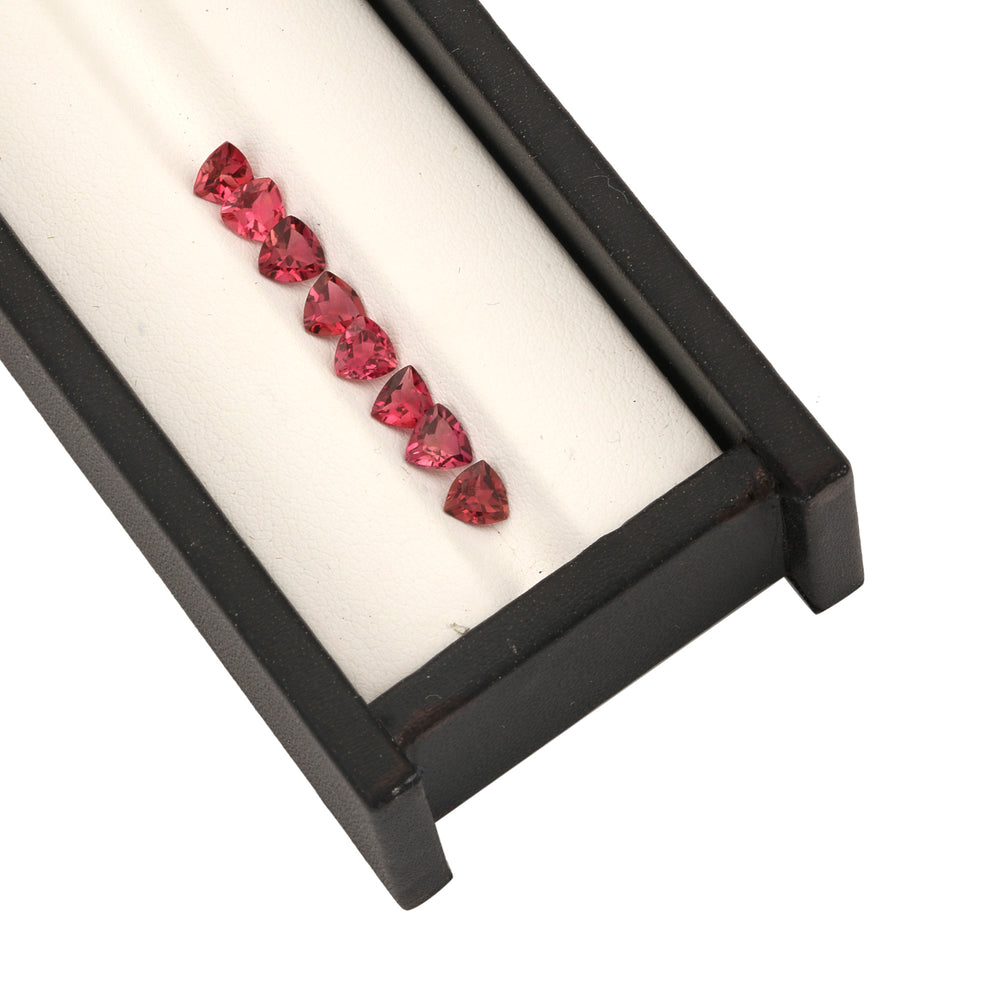 8Pc Lot Pink Tourmaline 4.5mm 2.65 Carats