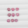 2Pc Lot Pink Sapphire 4x4mm 0.40 Carats