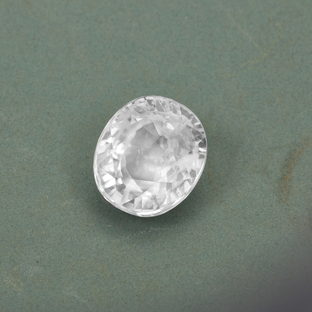 Certified White Zircon 8.71 Cts (9.58 Ratti) CRVW54