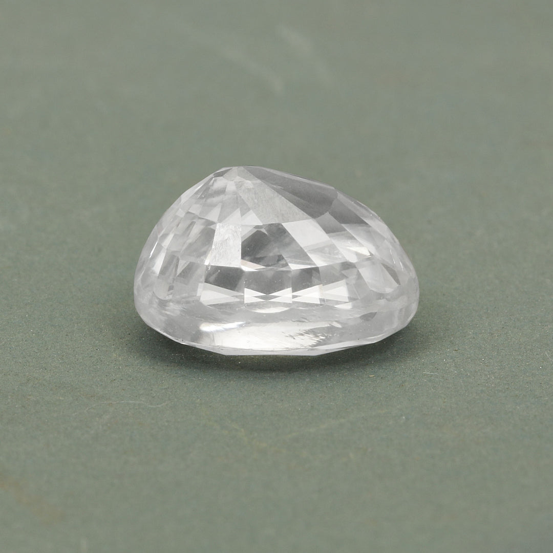 Certified White Zircon 8.70 Cts (9.57 Ratti)