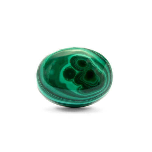 Natural Malachite Gemstone Oval Cabochon 18.45 Carats