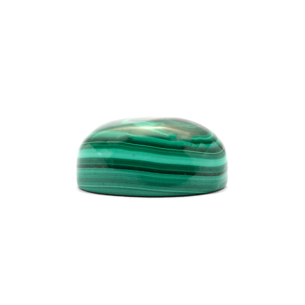 Natural Malachite Gemstone Oval Cabochon 18.45 Carats