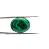 Natural Malachite Gemstone Oval Cabochon 18.45 Carats