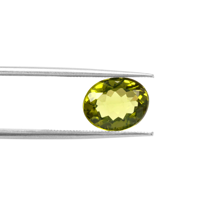 Certified Peridot Oval 2.41 Carats