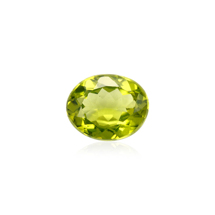 Certified Peridot Oval 2.41 Carats