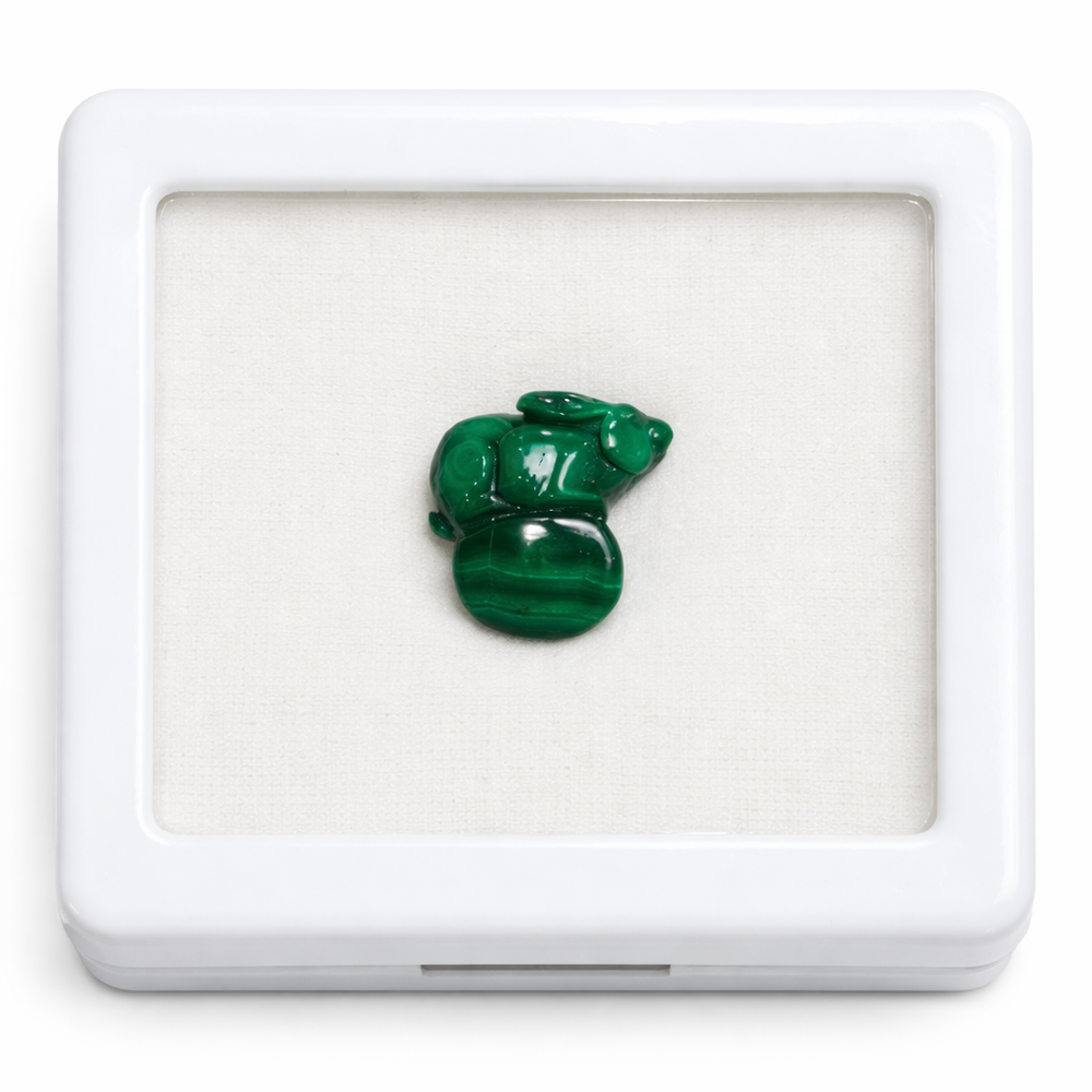 Malachite Rabbit Carving ML100