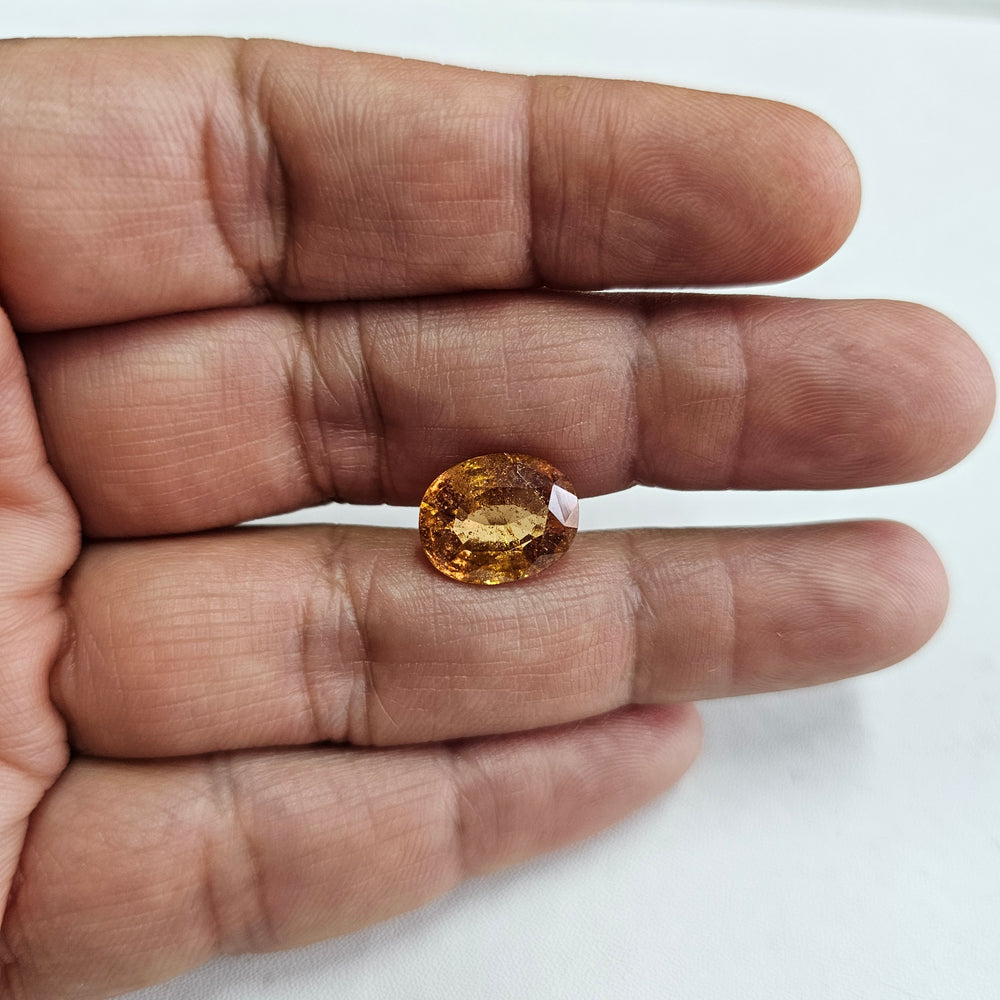 Certified Hessonite (Gomed) 9.87 Cts (10.85 Ratti) Sri Lanka (Ceylon) EDZI49
