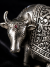 Silver-Plated Gaumata (cow) & Calf Idol (25gms)