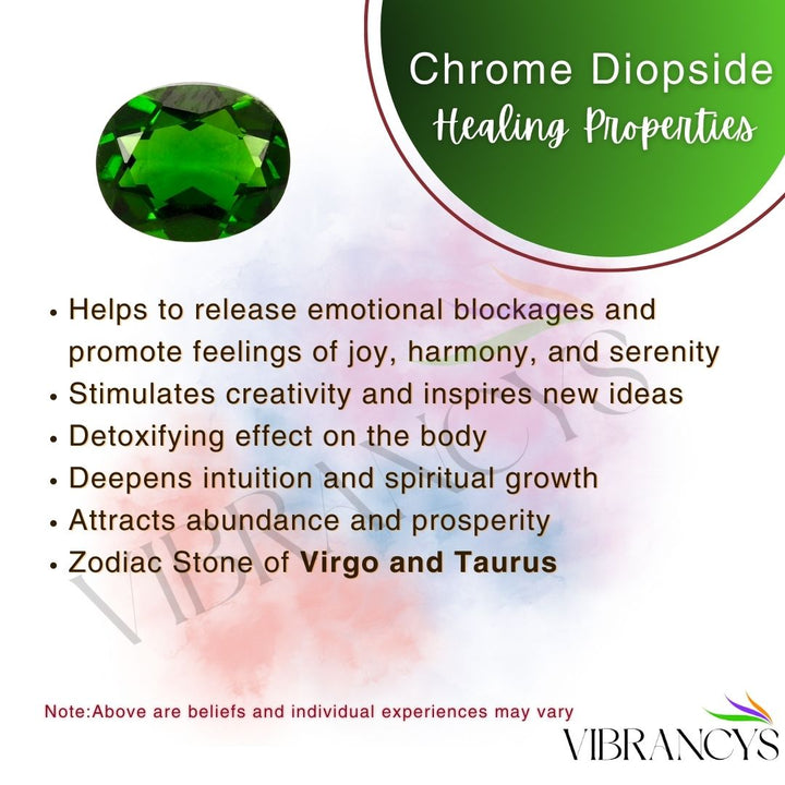 Chrome Diopside 4.20 Carats Rich text editor
