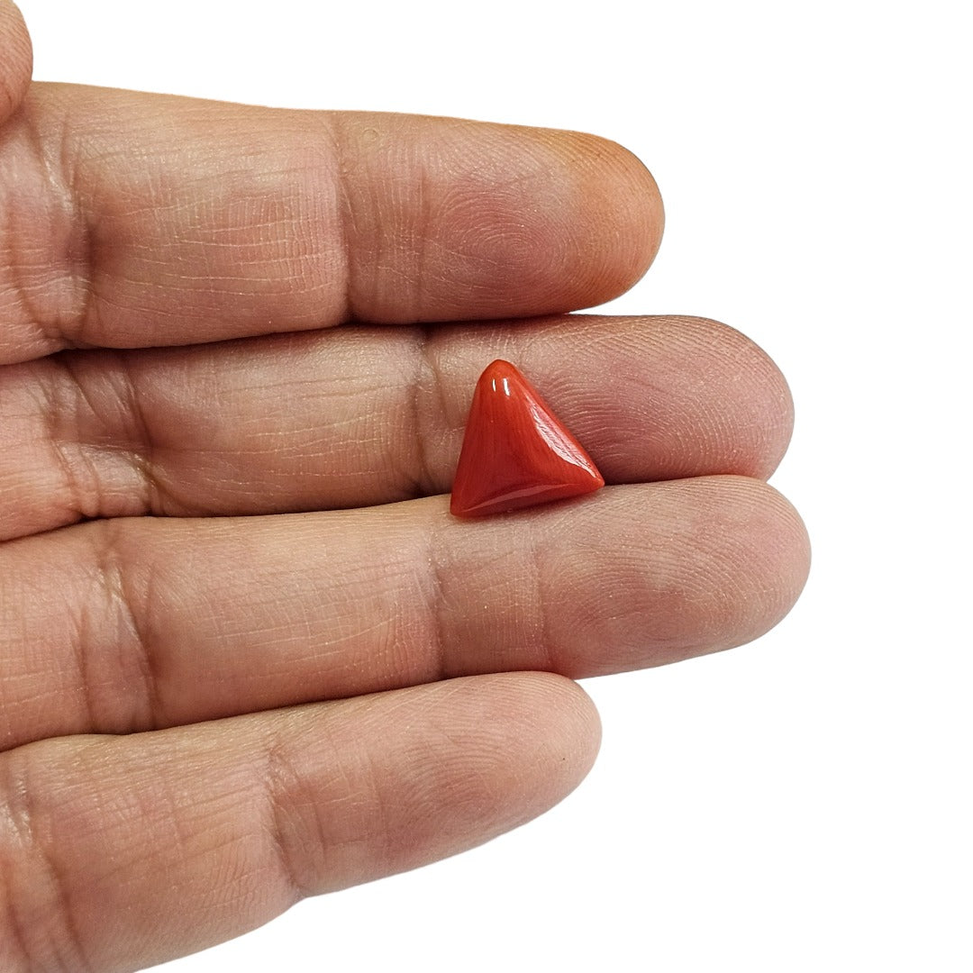 Natural Red Coral (Moonga) 5.24 Cts. (5.76 Ratti) Italy