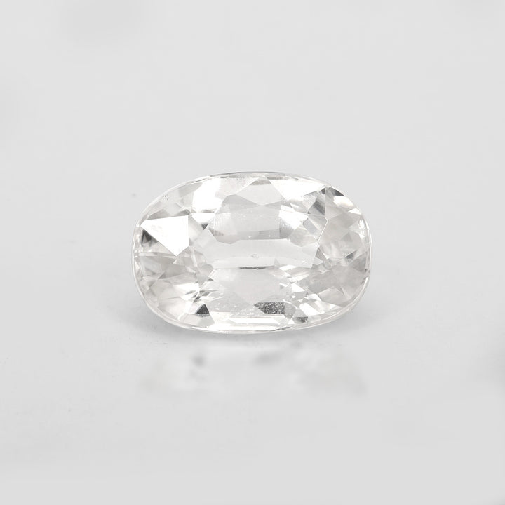 Certified White Zircon 6.88 Cts (7.57 Ratti)