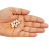 
Certified Golden South Sea Pearl Full Drilled 7mm-8mm 2.57 Carats DFOZ50
