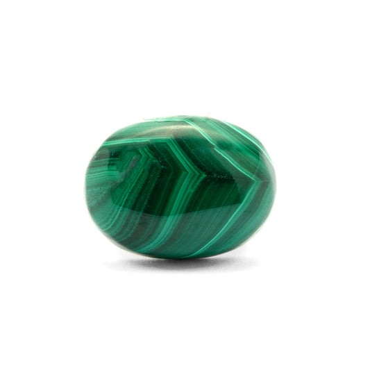 Natural Malachite Gemstone Oval Cabochon 19.65 Carats