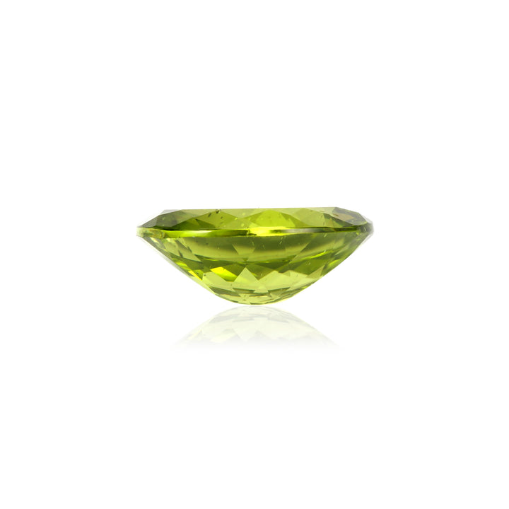 Certified Peridot Oval 7.06 Carats