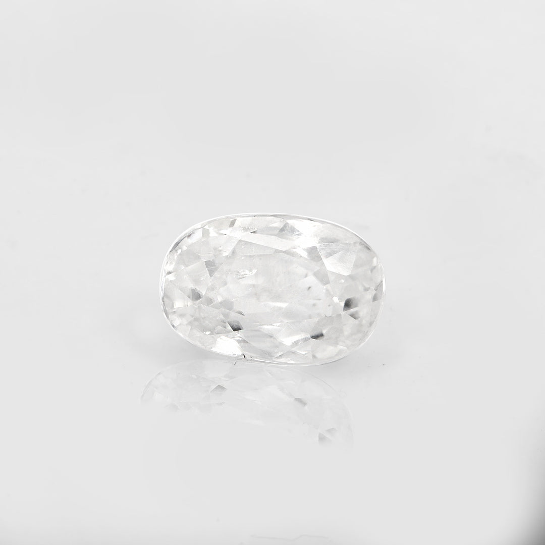 Certified White Zircon 6.72 Cts (6.11 Ratti)