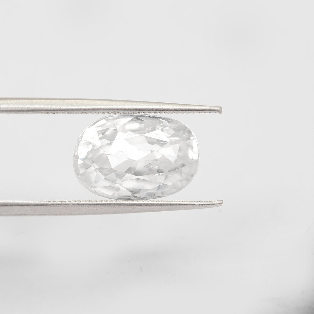 Certified White Zircon 6.12 Cts (6.73 Ratti) DUVW15