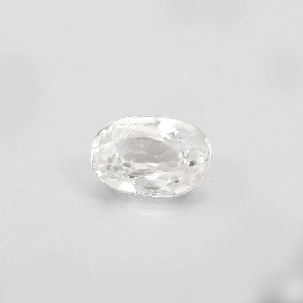 Certified White Zircon 6.12 Cts (6.73 Ratti) DUVW15