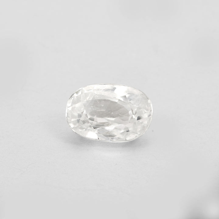 Certified White Zircon 6.72 Cts (6.11 Ratti) DUVW15