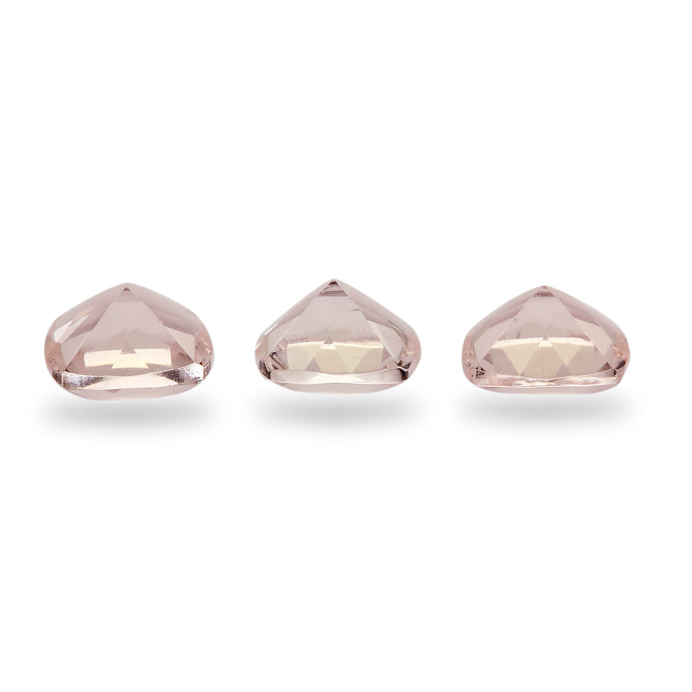 Peach Morganite 5x5mm 0.45 Carats