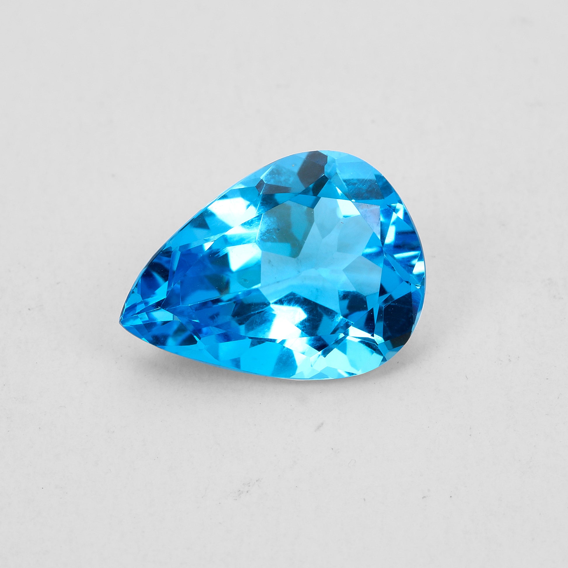 Swiss Blue Topaz Pear 10.60 Carats