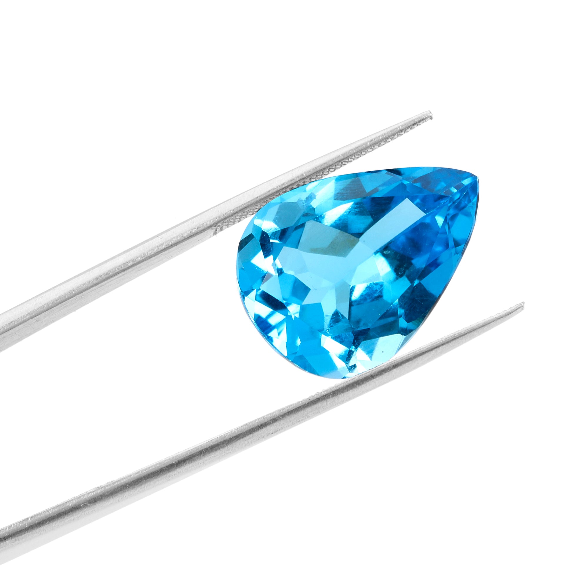 Swiss Blue Topaz Pear 10.60 Carats