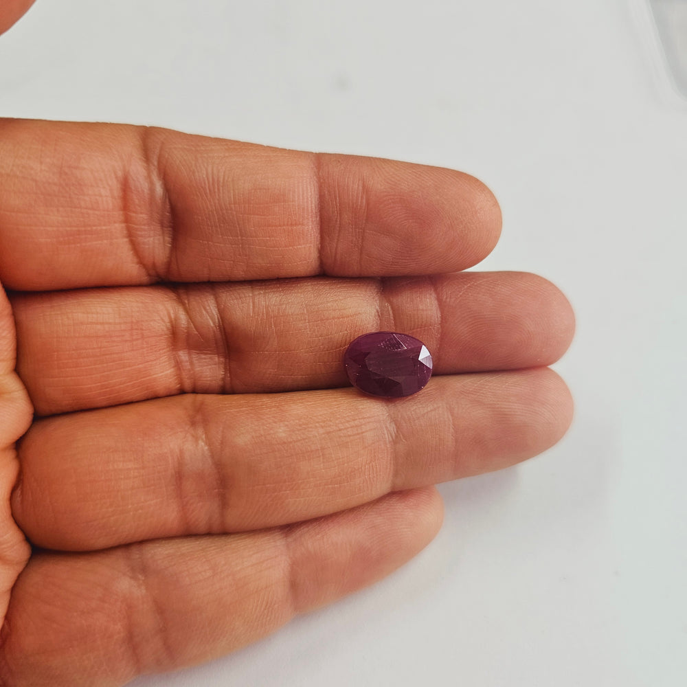 Certified Ruby (Manik) 8.05 Cartas (8.85 Ratti) SKU-EGZA27