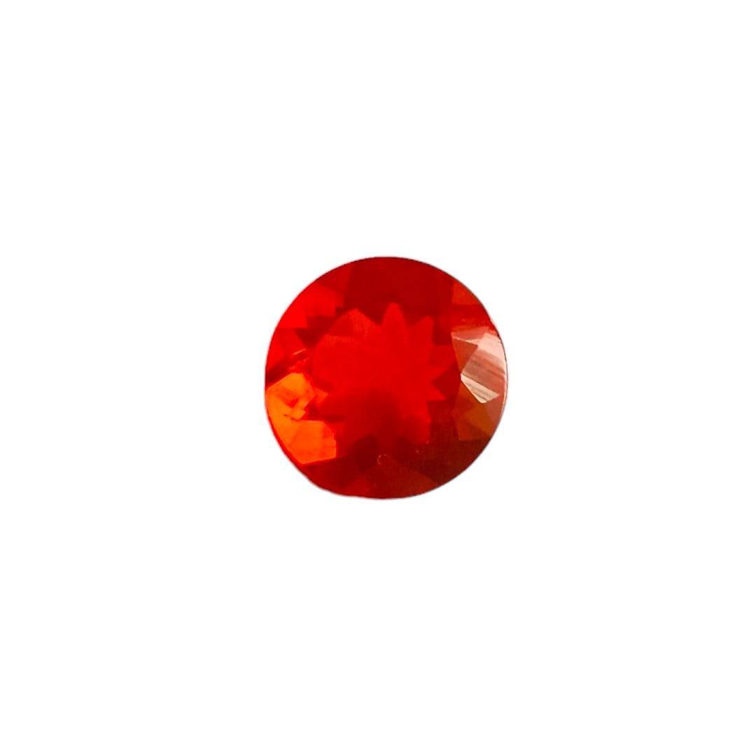 Fire Opal (Round 7x7mm) 0.85 Carats EMCI36