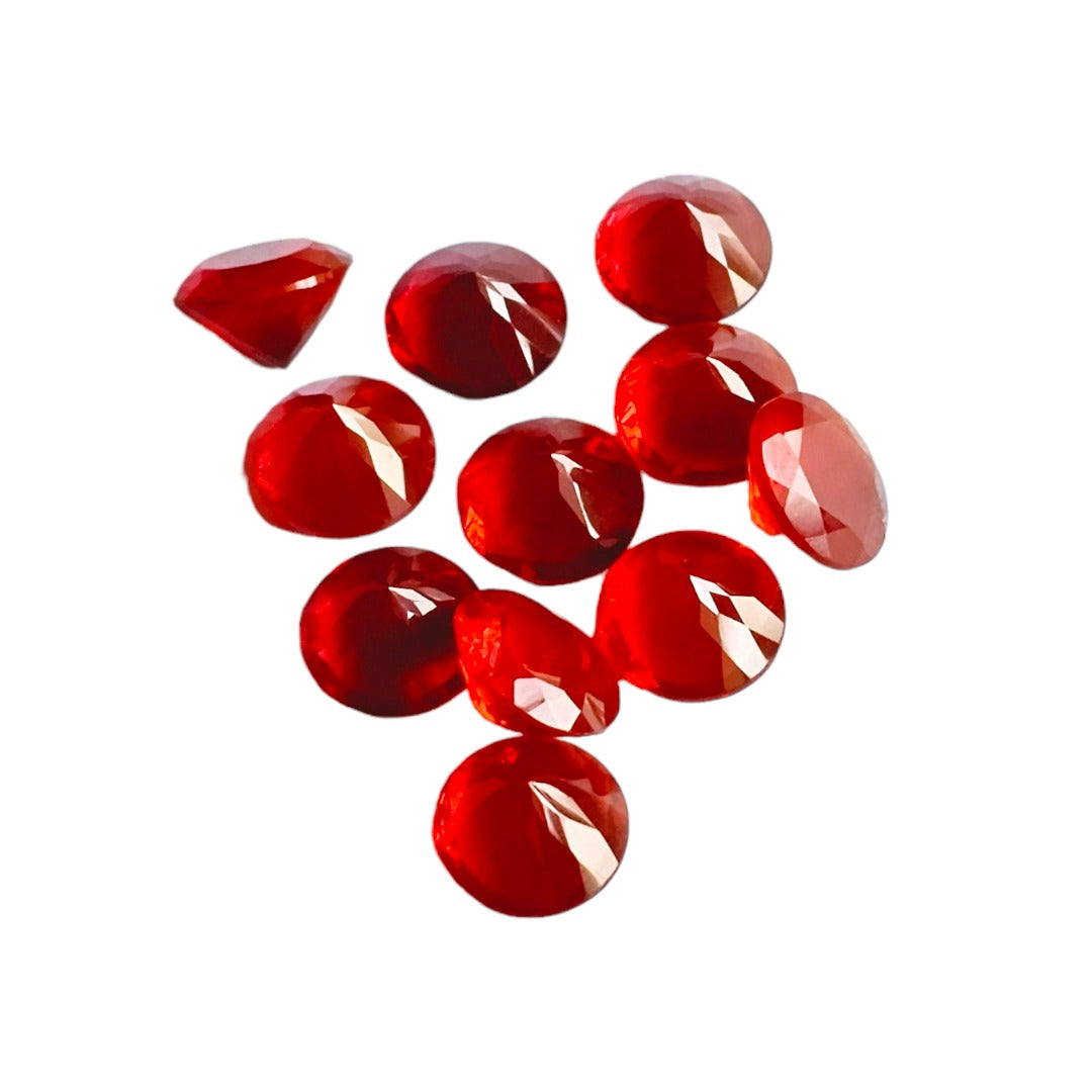 Fire Opal (Round 7x7mm) 0.85 Carats EMCI36