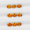 2Pc Lot Songea Orange Sapphire 0.20 Carats